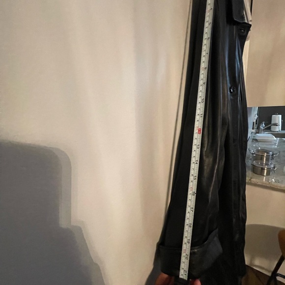 Italian Leather Trench Coat - Picture 7 of 11